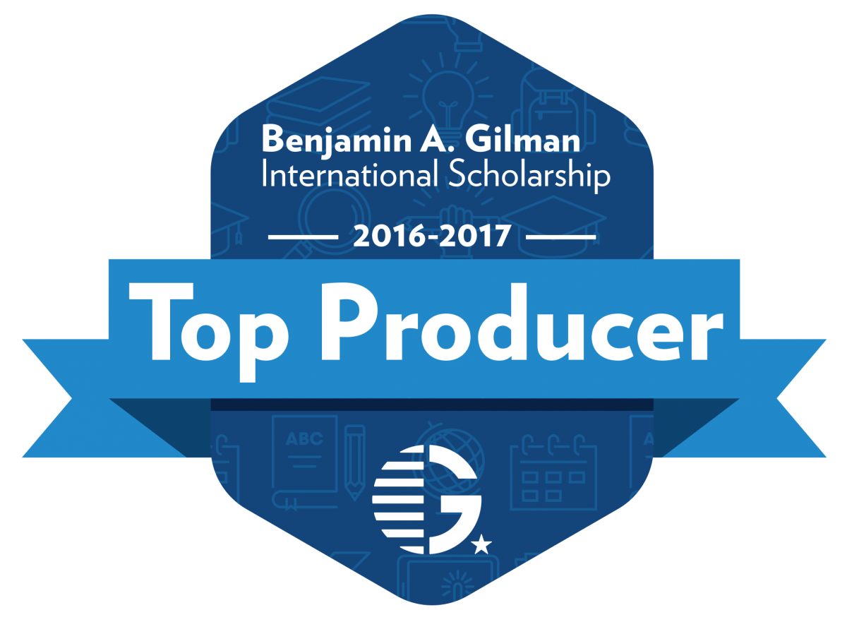 Gilman Scholars Top Producer badge