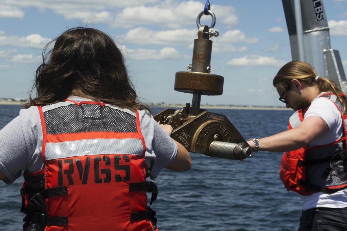 Researchers on board the R/V Gulf Surveyor