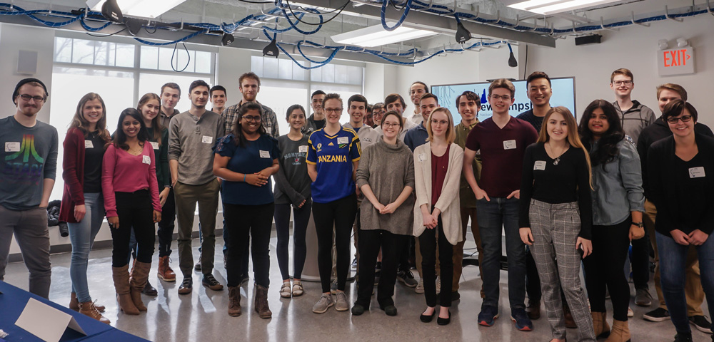 Student participants at the UNH IOL Hack NH event