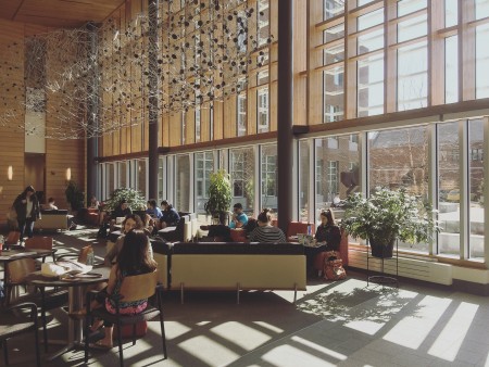 students studying in Paul College at UNH
