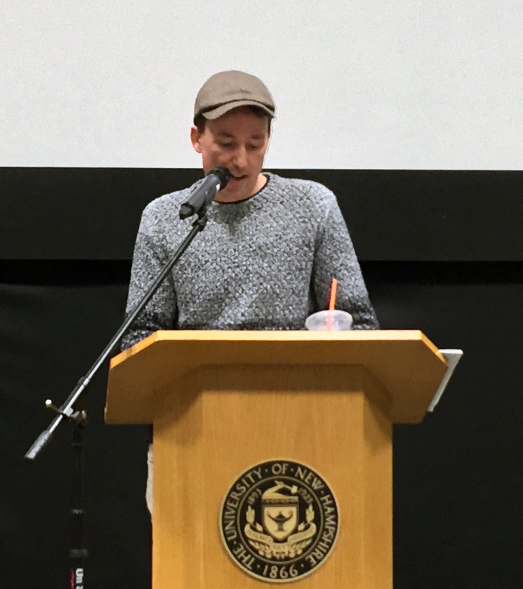 Benoit Denizet-Lewis reads in UNH's MUB Theatre 1.