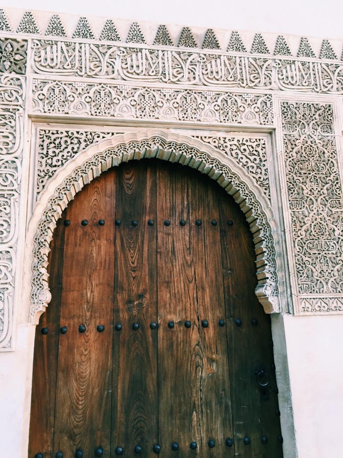 a doorway in the Alhambra