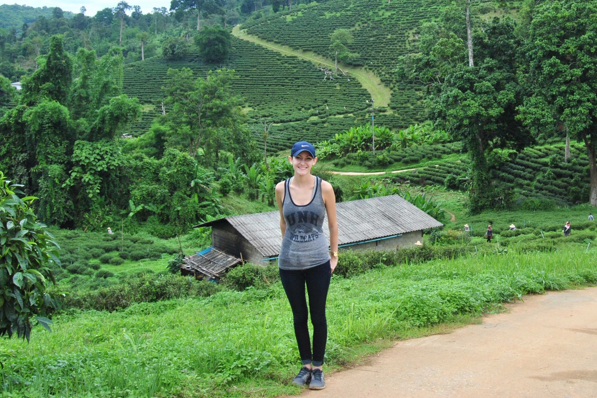 UNH senior Jennie Marinucci in Thailand