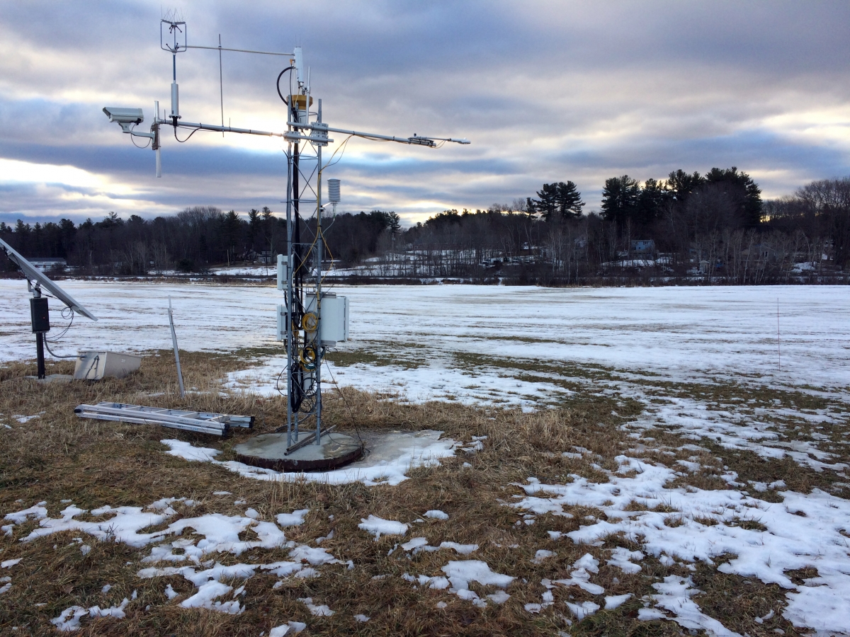 Tower with sensors