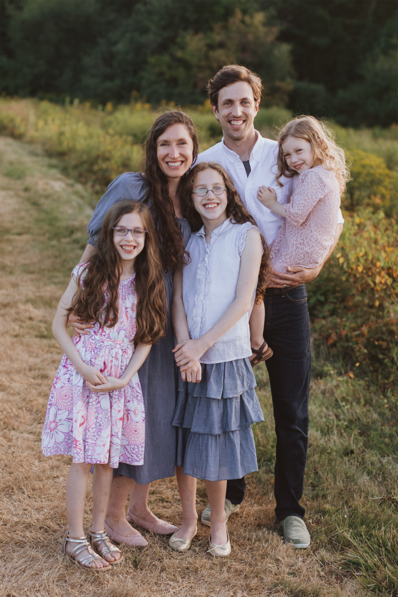 Rem Moll, his wife Valerie and their three daughters