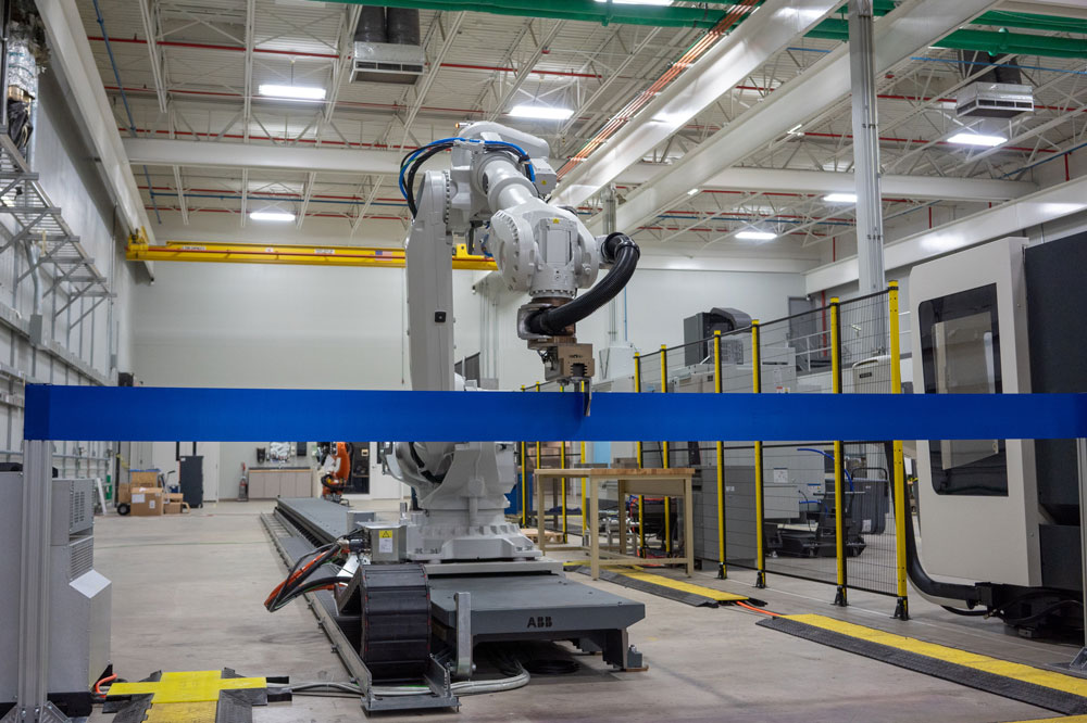 A robot at UNH's Olson Center