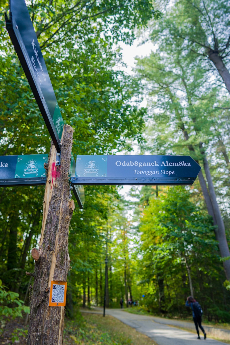 New trail signage honoring Abenaki culture