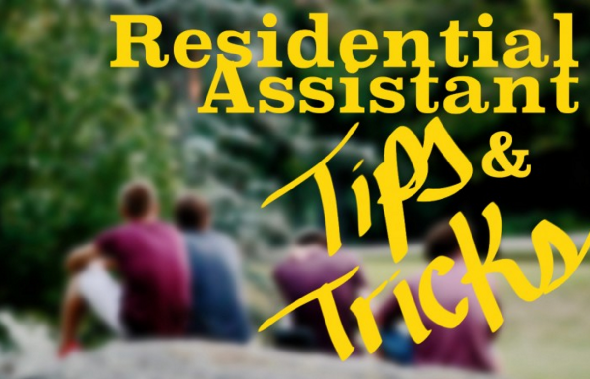 Residential Assistant tips and tricks graphic