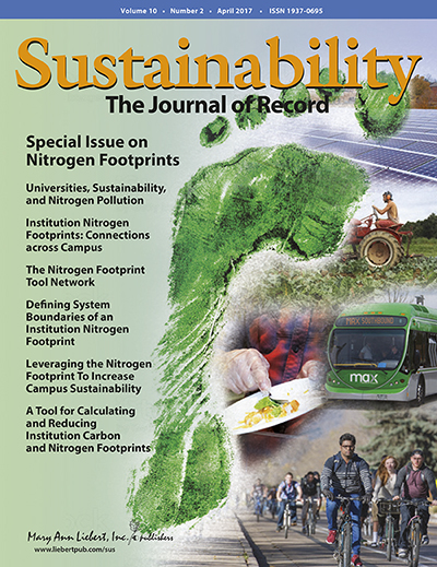 Cover of Sustainability Journal