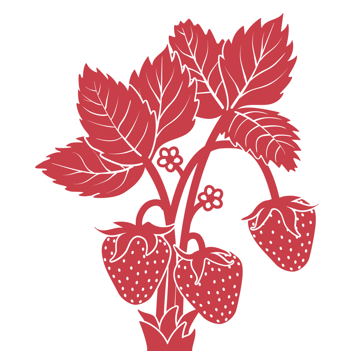 An icon of a strawberry plant
