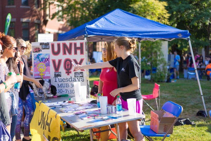 UNH VOX booth at University Day