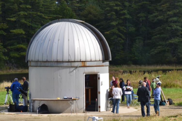 astronomy silo with fesitival participants