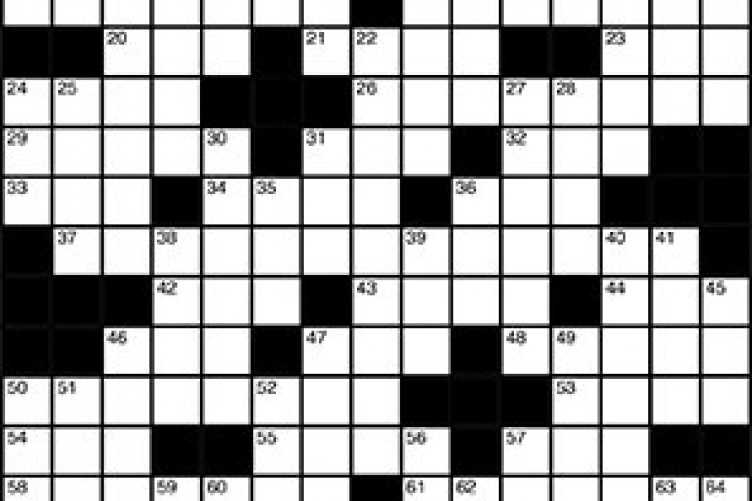 crossword puzzle