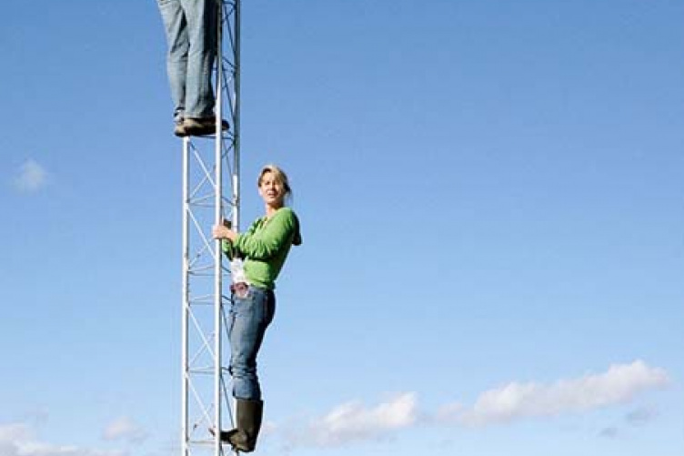 students on moore fields tower