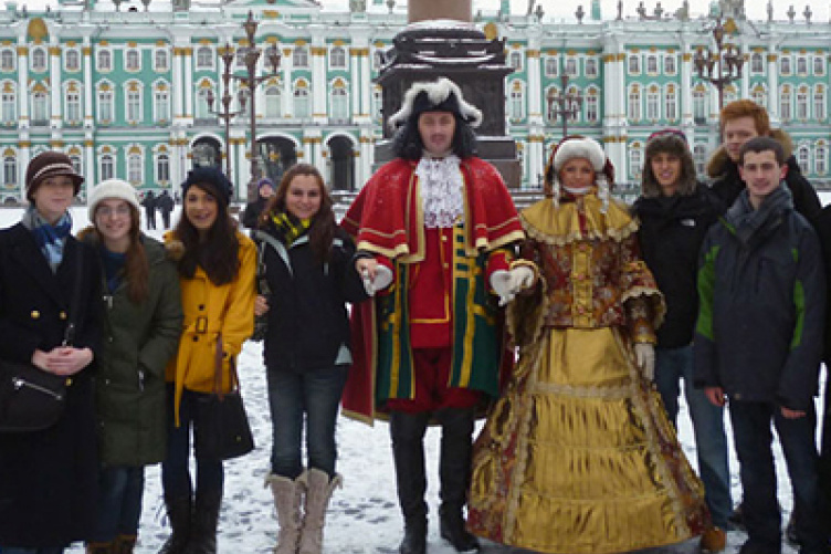 study abroad students in moscow