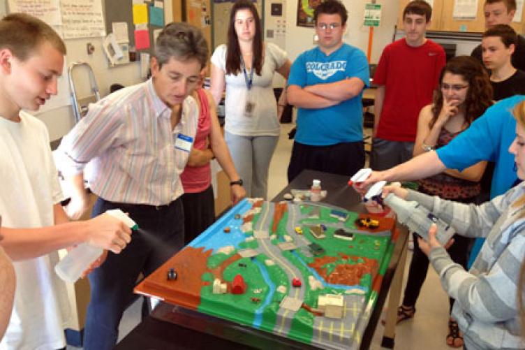 science students at sanborn high school