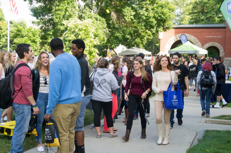 University of New Hampshire campus and students University of New Hampshire campus and students