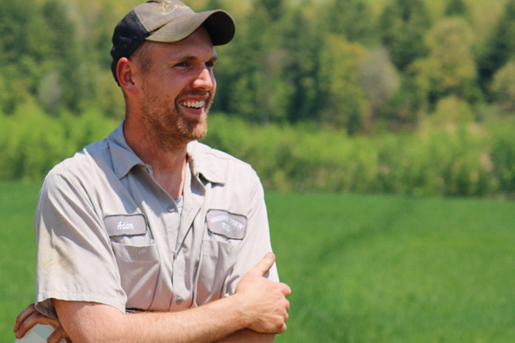 A New Hampshire farmer