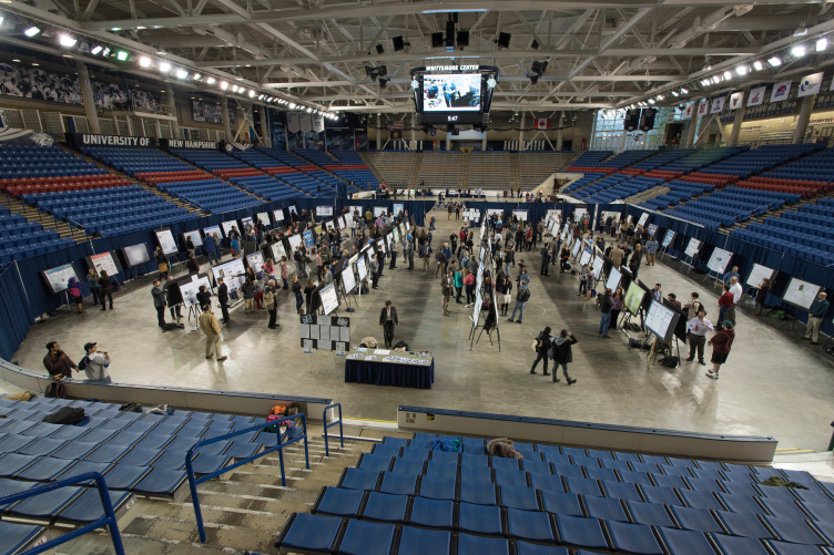 Overview of Whittemore Center with research posters