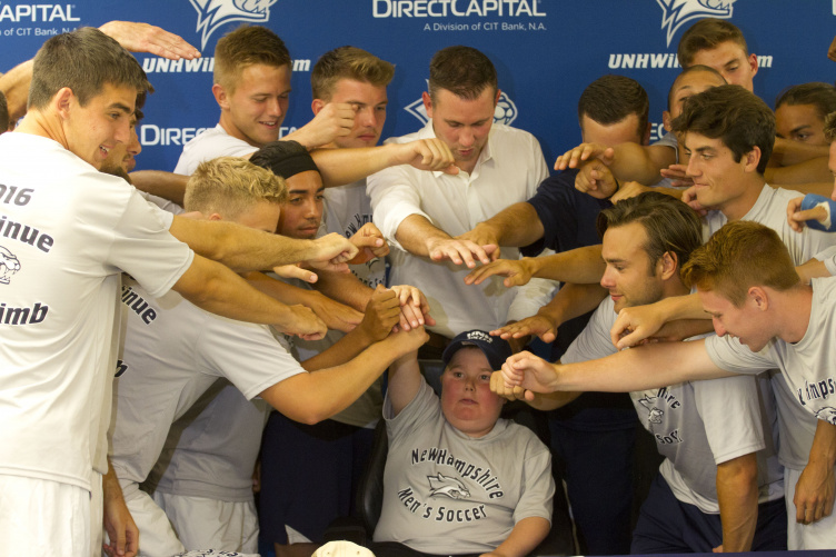 Members of the UNH soccer team 