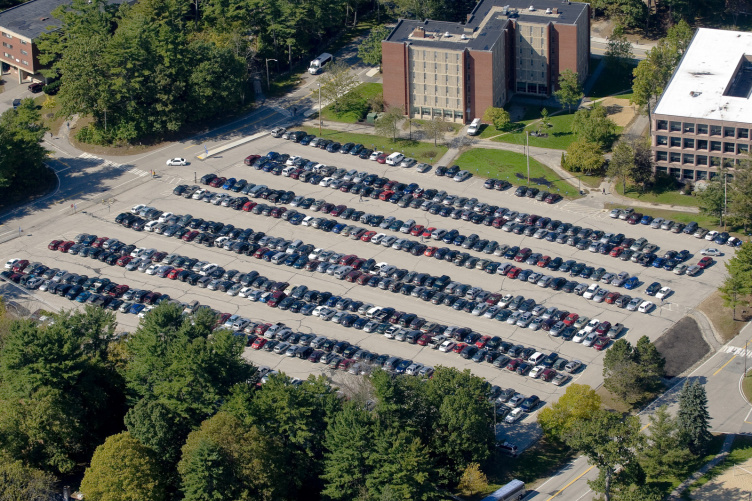 Cars parked at UNH