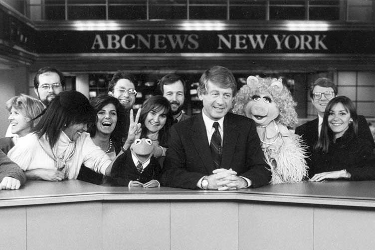 Susan Mercandetti '75, Ted Koppel and other news staff