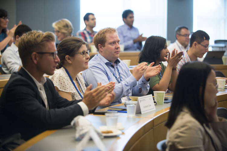 Doctoral student fellows engage in a session at the PDMA global product development consortium