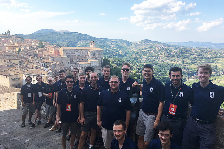 UNH jazz students in Italy