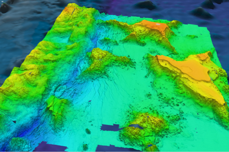 map of ocean floor