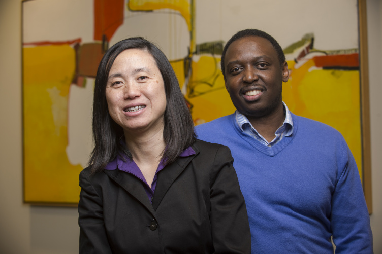 Associate professors of decision sciences Khole Gwebu and Jing Wang help small- and medium-sized businesses navigate the threats of cyber attacks. Associate professors of decision sciences Khole Gwebu and Jing Wang help small- and medium-sized businesses navigate the threats of cyber attacks.