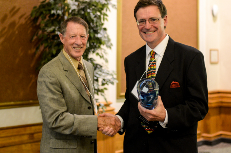 J. Brent Loy and Brian Calder of UNH