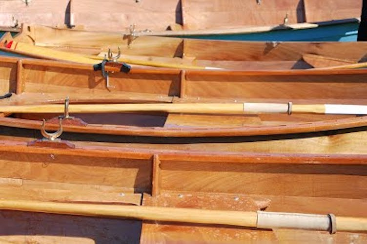 Row boats and oars