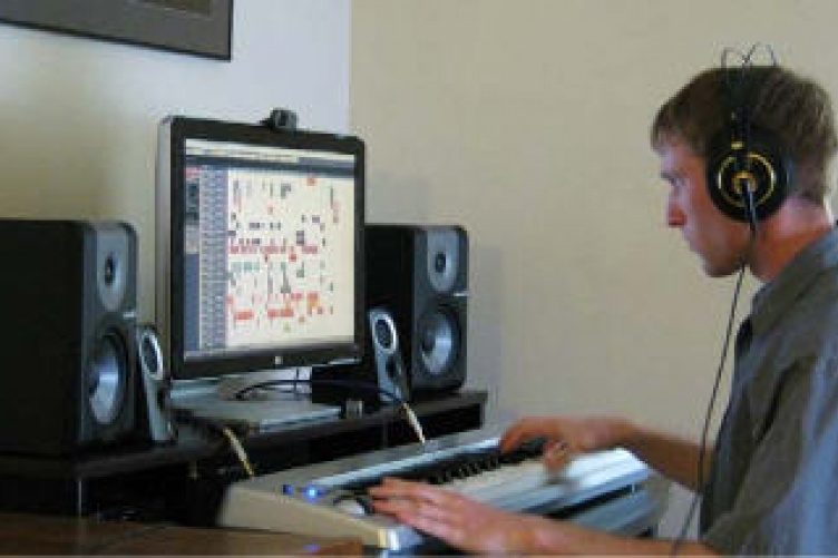 Jeff Heim in his Dover, NH studio
