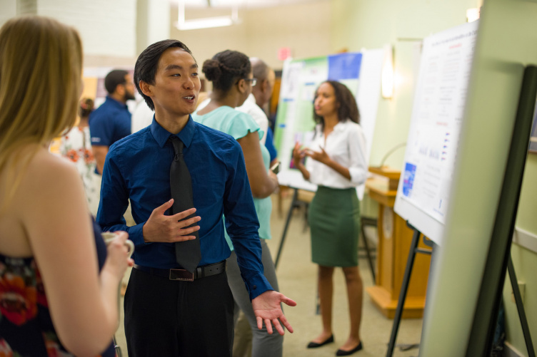 UNH McNair scholars presenting the results of their research
