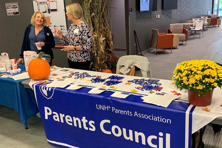 Family Weekend info table