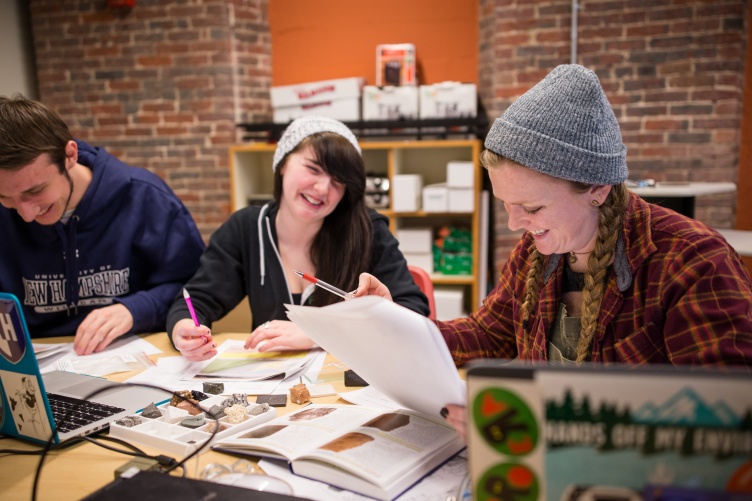 Students in classroom at UNH Manchester