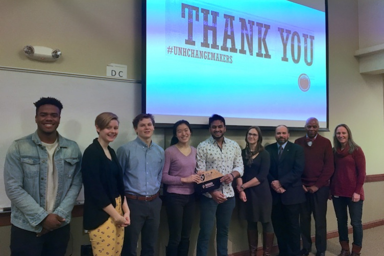 First place winners of the high school SVIC, and their advisors and the judges.