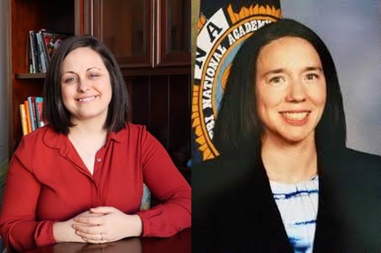Photos of (from left) Sarah Wrightsman and Kathryn Mone Photos of (from left) Sarah Wrightsman and Kathryn Mone