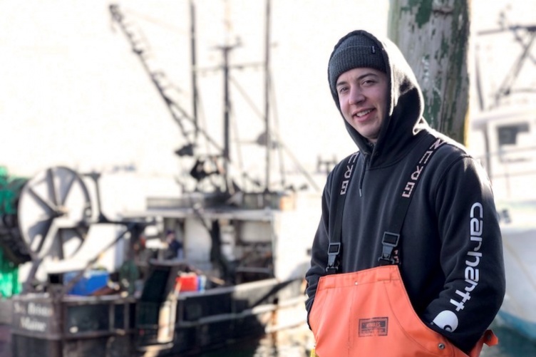 Brendan Landry ‘17 at fishing pier 