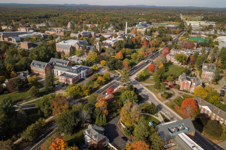 aerial view of campus