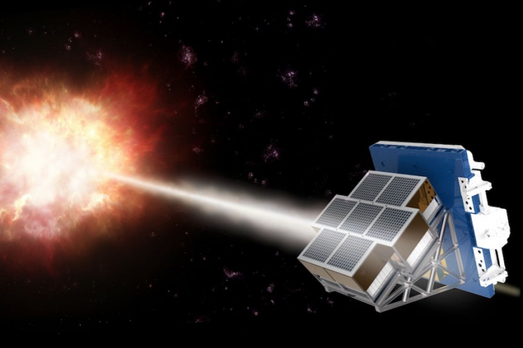 A gamma ray burst aimed at the LEAP space instrument.