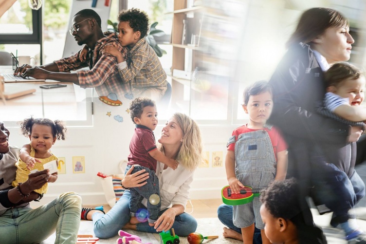 Child care examples with parents