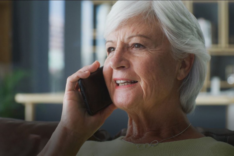 woman on phone