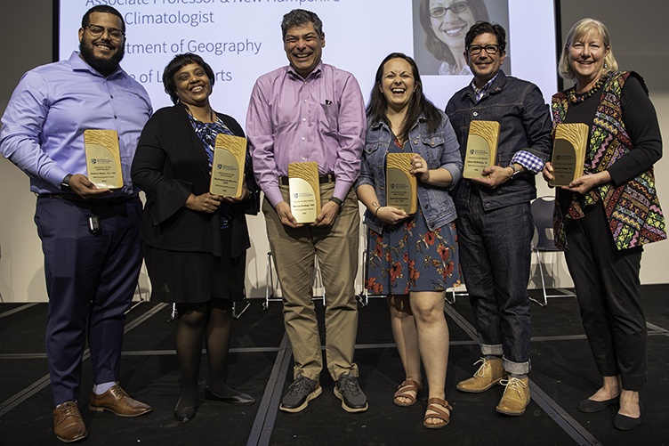 Alumni award recipients at the Sustainability Awards