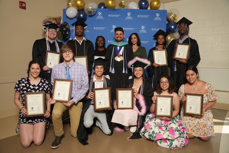 Student honorees at the Beauregard Center graduation ceremony