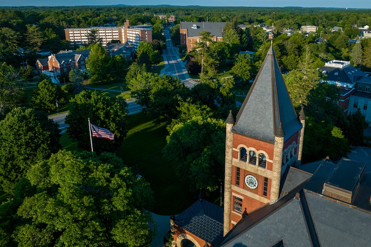Thompson Hall aerial in summer