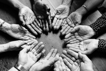 Image of hands in a circle
