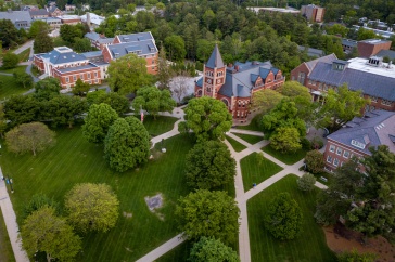 Aerial imge of University of New Hampshire campus