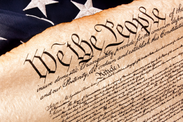 Photo of the Constitution of the United States
