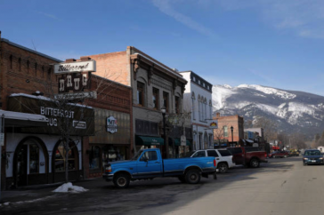 A Deserted Rural American Main Street